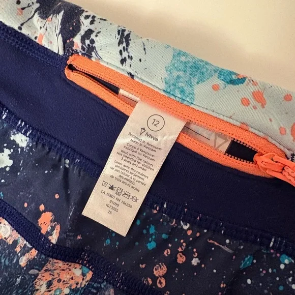 Ivivva Multicolor Splatter Print Shorts - Picture 4 of 5